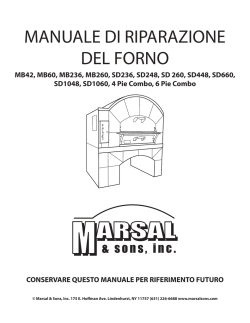 MANUALE DI RIPARAZIONE DEL FORNO