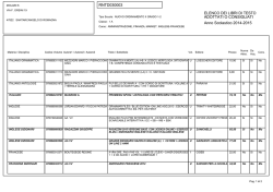 Libri di testo anno scolastico 2014-15