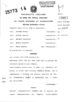 Corte di Cassazione, sez. trib., sentenza 05/12/2014, n. 25773