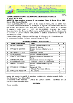 delibera n.2 - Piano di Zona S10