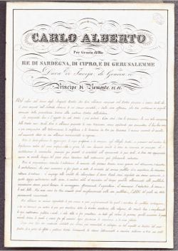 Editto di Racconigi del 18 agosto 1831 di Costituzione del Consiglio