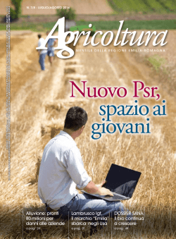 Luglio-Agosto 2014 - Regione Emilia