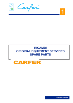 Scarica il CATALOGO dei ricambi
