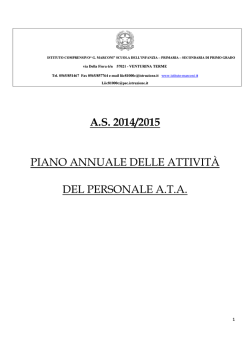 PIANO ANNUALE ATA 14-15