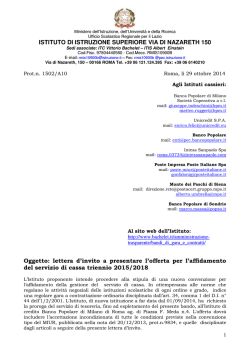 ISTITUTO DI ISTRUZIONE SUPERIORE VIA DI NAZARETH 150