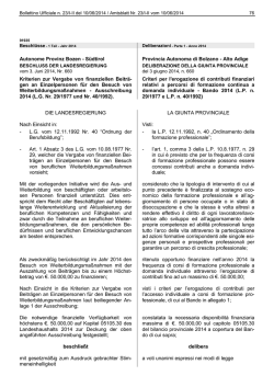 Autonome Provinz Bozen - Regione Autonoma Trentino Alto Adige