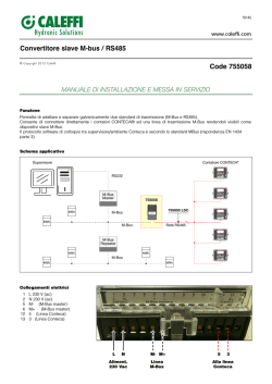 Convertitore slave M-bus / RS485 Code 755058