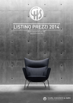 LISTINO PREZZI 2014