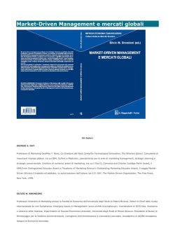 Market-Driven Management e mercati globali