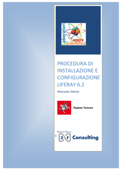 procedura di installazione e configurazione liferay 6.2