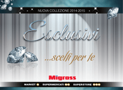 NUOVA COLLEZIONE 2014-2015