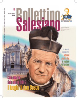 Scarica il BS in formato PDF - Bollettino Salesiano