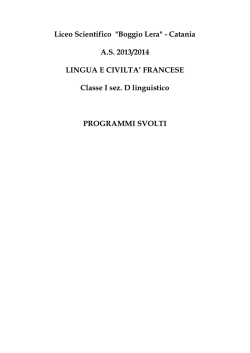 1D - Liceo scientifico Boggio Lera