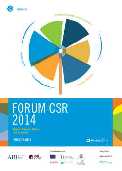 Forum CSR 2014 Programma