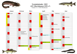Terminkalender 2015 ASV Obertshausen 1935 e.V.