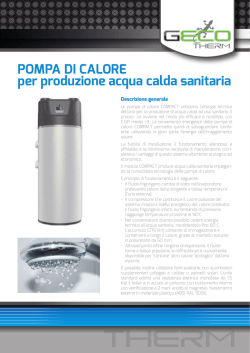 Scheda Pompe di Calore