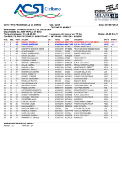 COMITATO PROVINCIALE DI CUNEO Cod. 01CN Data: 19/10/2014
