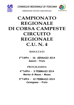 Campionato Regionale Corsa Campestre cu 4