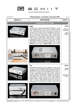 Amplificatori per Cuffie