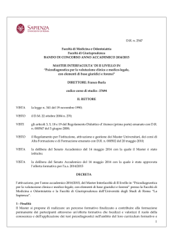 psicodiagnostica per la valutazione..BURLA