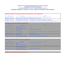 Discipline Regolatorie e Market Access in Ambito Farmaceutico e