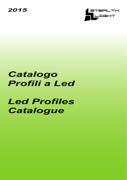 Catalogo Profili e Strip