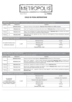 Ciclo di posa Metrostone