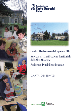 Carta dei Servizi - Fondazione Don Carlo Gnocchi