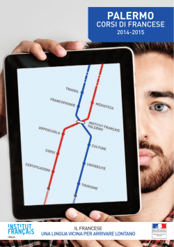 corsi di francese generale - Institut fran&ccedil;ais Palermo