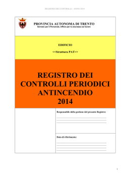 registro dei controlli periodici antincendio 2014