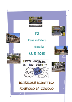 POF 2014-2015 - Terzo Circolo Pinerolo