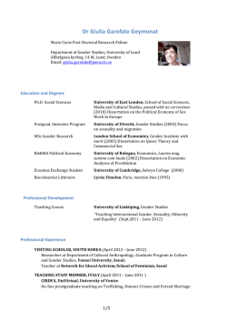 CV Giulia Garofalo Geymonat