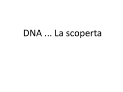1.1 DNA la scoperta