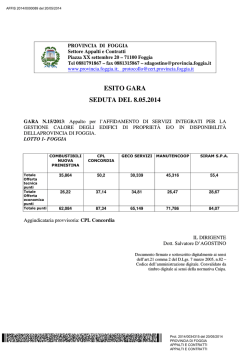 aggiudicazione lotti..