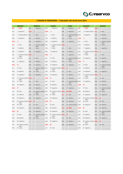 Scarica il calendario dei servizi raccolta anno 2014