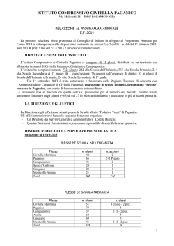 relazione programma 2014 - Istituto Comprensivo Civitella Paganico