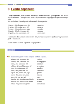 3 I verbi deponenti