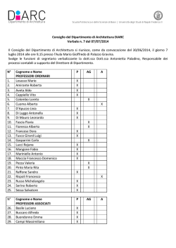2014_07_07 Verbale Consiglio n.7 - DiARC