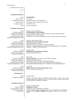 CV - CampusNet - Universit&agrave; degli Studi di Torino