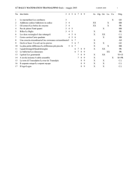 Finale analisi 13&deg; web - Rally Matematico Transalpino