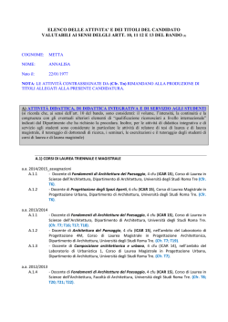 Elenco - Universit&agrave; degli Studi di Napoli Federico II