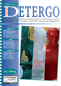 Rivista di Lavanderia Industriale e Pulitura a secco The
