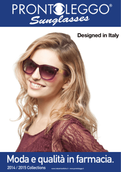 CATALOGO SUNGLASSES | pdf - PRONTOLEGGO Occhiali per