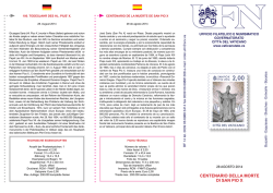 CENTENARIO DELLA MORTE DI SAN PIO X