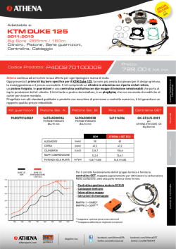 Gruppo termico KTM DUKE 125