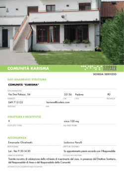 Scheda servizio - Codess Sociale