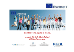 Presenazione LLP-Isfol - Provincia di Pesaro e Urbino
