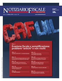 OTIZIARIO ISCALE - Notiziario Fiscale