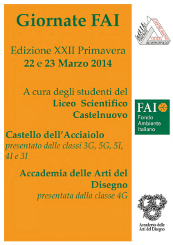 Giornate FAI - Liceo Scientifico Castelnuovo