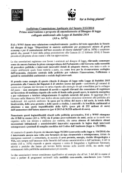 Documentazione FAI - Senato della Repubblica